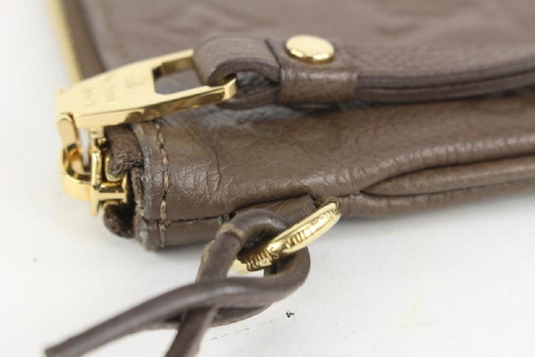 Louis Vuitton Ombre Leather Monogram Empreinte Citadine GM Pochette  Wristlet 98LV42