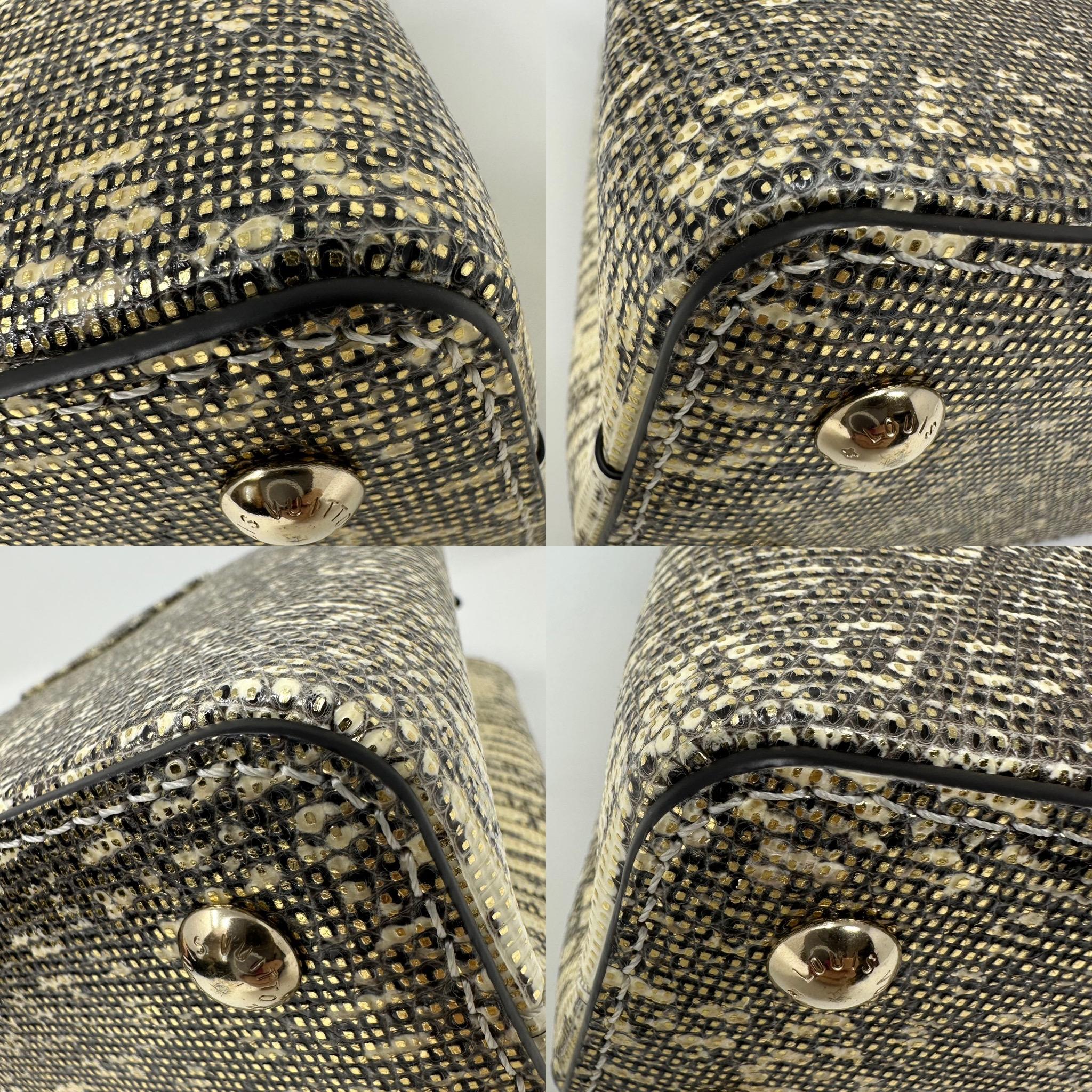 LOUIS VUITTON Ombre Eidechse Argento Mini Capucines Gold & Grau Tasche GHW im Angebot 7