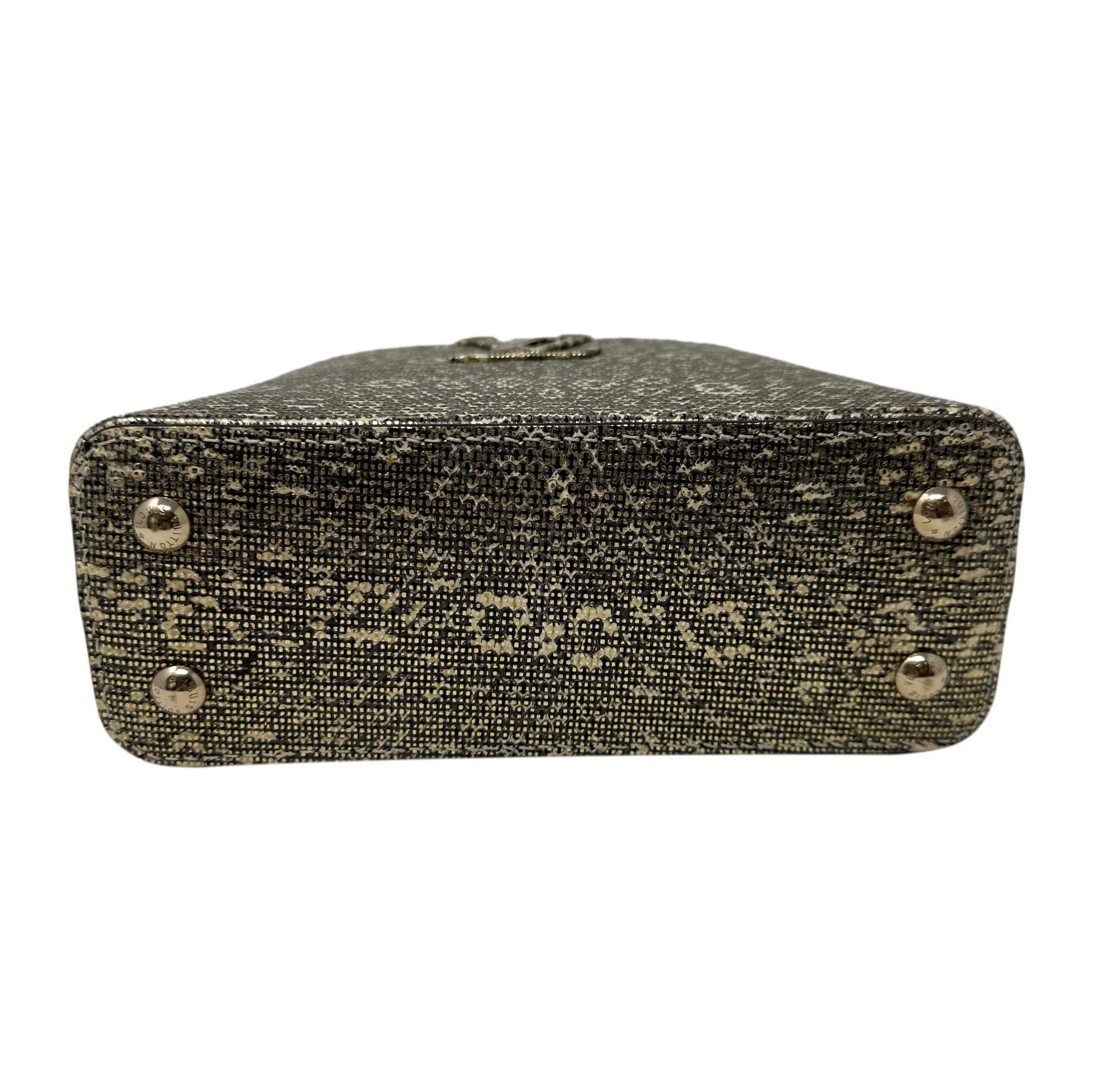 LOUIS VUITTON Ombre Eidechse Argento Mini Capucines Gold & Grau Tasche GHW im Angebot 1