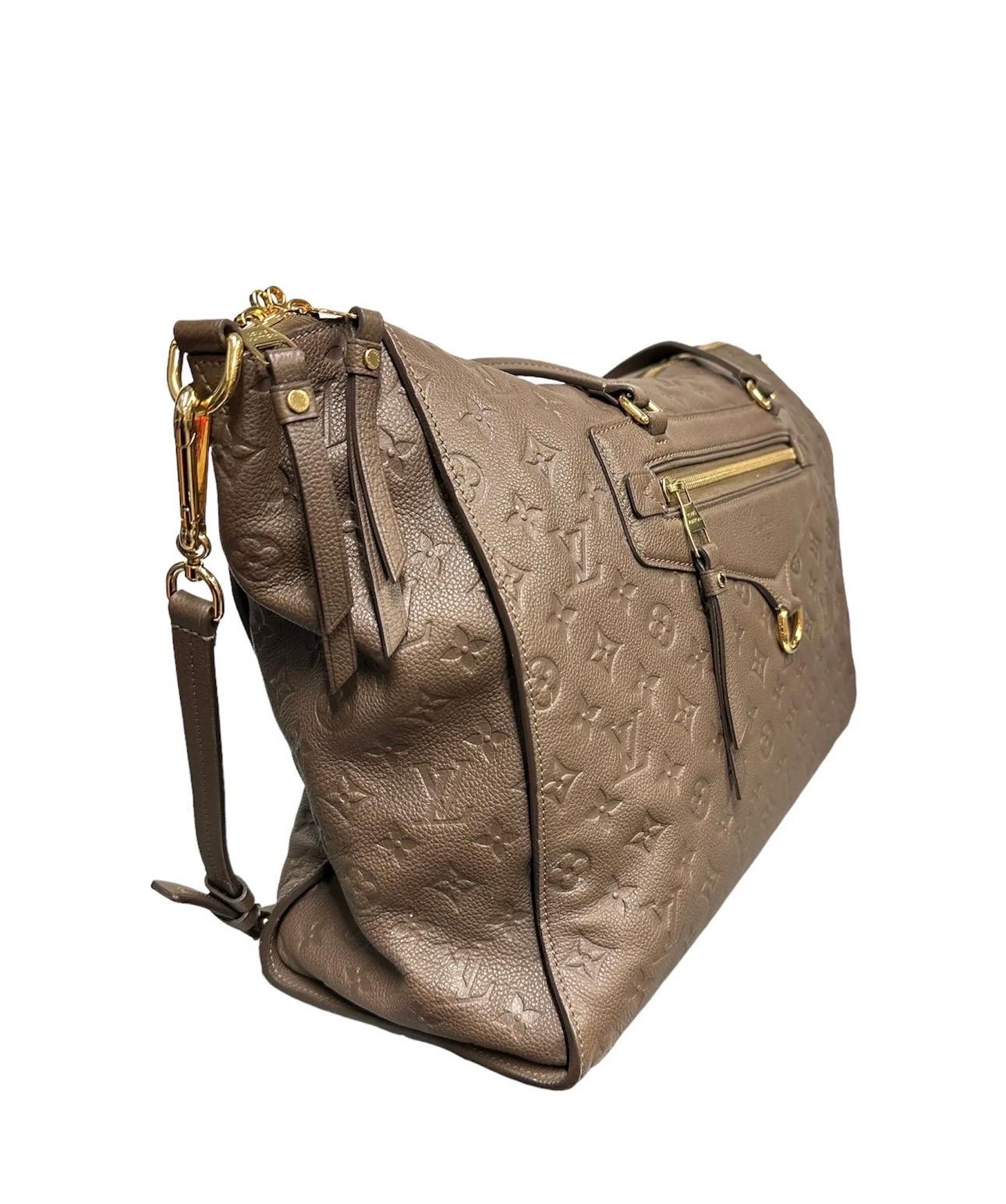 Black Louis Vuitton Ombre Lumineuse Empreinte Brown Shoulder Bag