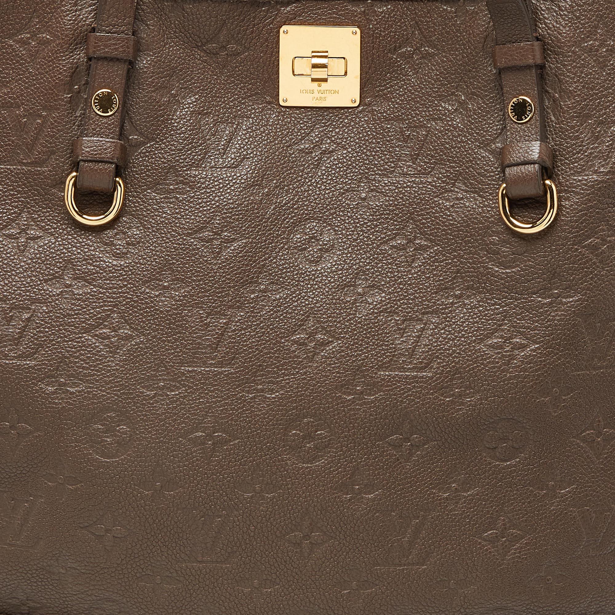Louis Vuitton Ombre Monogram Empreinte Leather Citadine GM Bag In Fair Condition For Sale In Dubai, Al Qouz 2