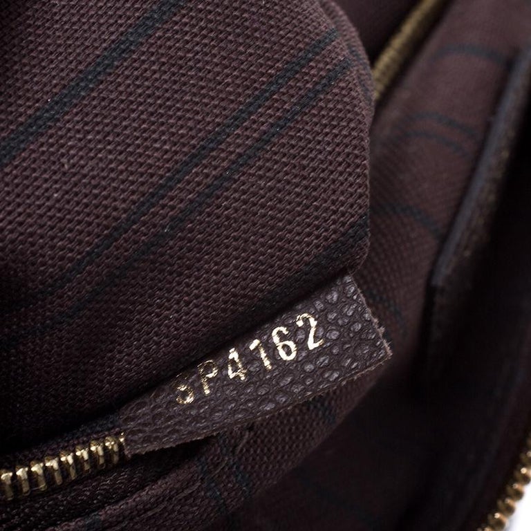 Louis Vuitton Noir/Beige Monogram Empreinte Leather Speedy Bandoulière 25  Bag at 1stDibs