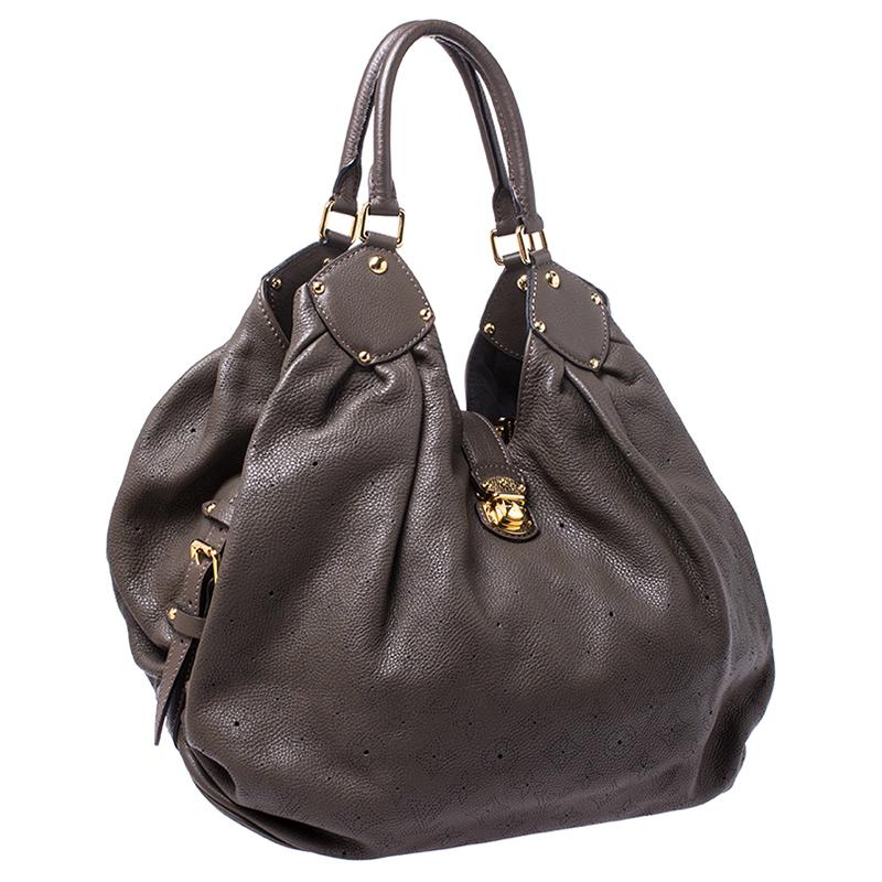 Black Louis Vuitton Ombre Monogram Mahina Leather XL Bag