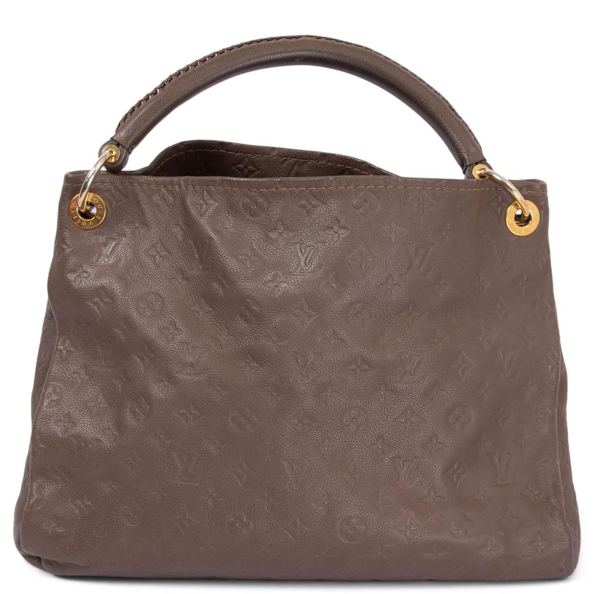 Brown LOUIS VUITTON Ombre taupe Monogram Empreinte leather ARTSY MM Bag