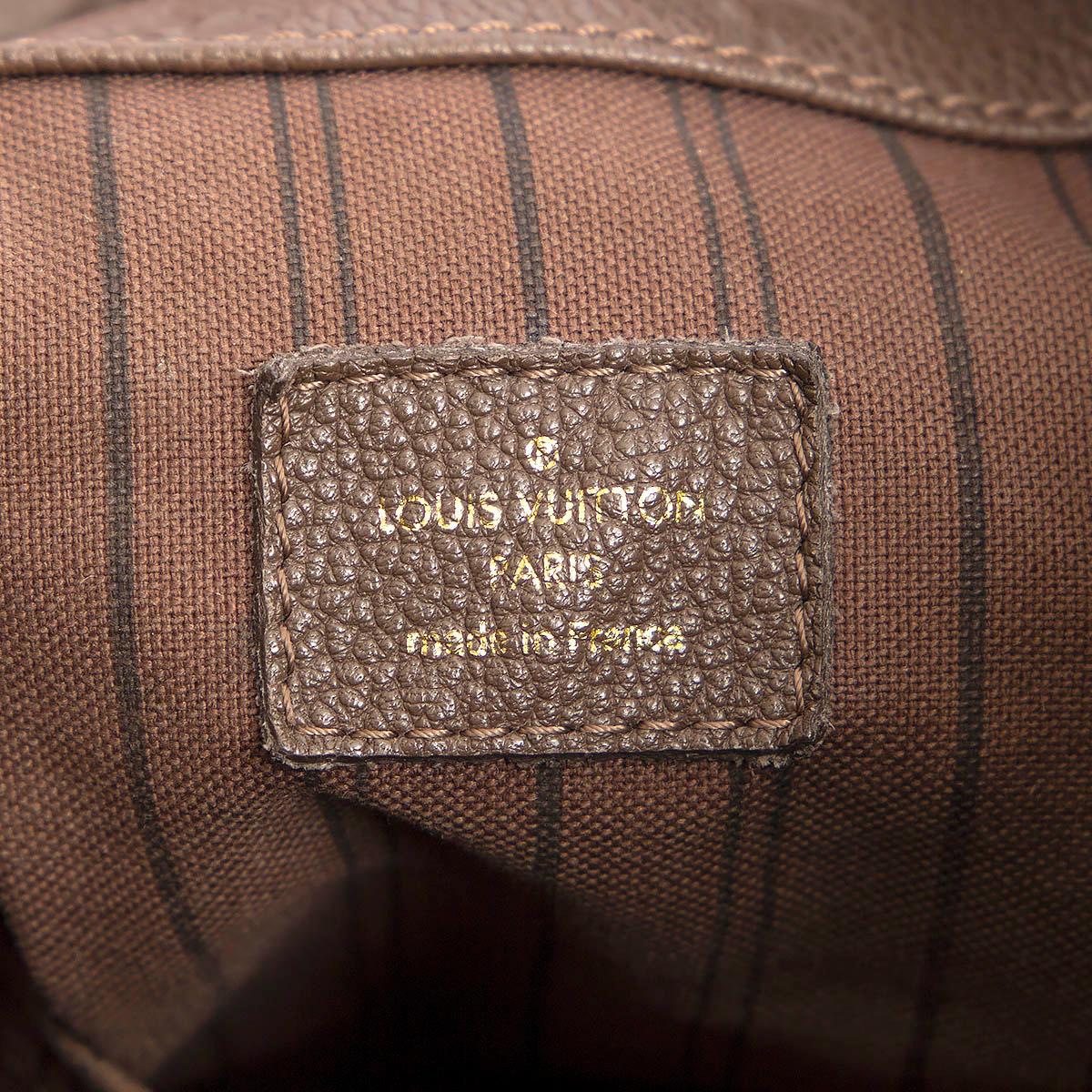 LOUIS VUITTON Ombre taupe Monogram Empreinte leather ARTSY MM Bag 1