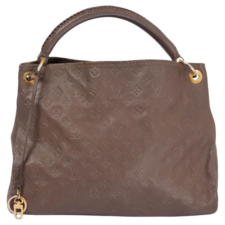 LOUIS VUITTON Ombre taupe Monogram Empreinte leather ARTSY MM Bag For Sale  at 1stDibs