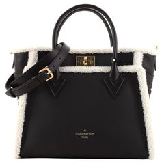 Louis Vuitton On My Side Tote Leather with Shearling MM