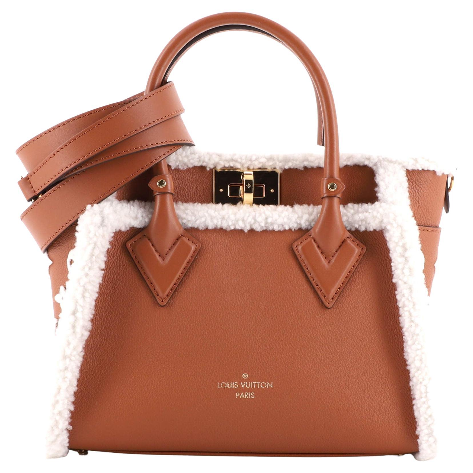 Louis Vuitton On My Side Tote Leather with Shearling PM