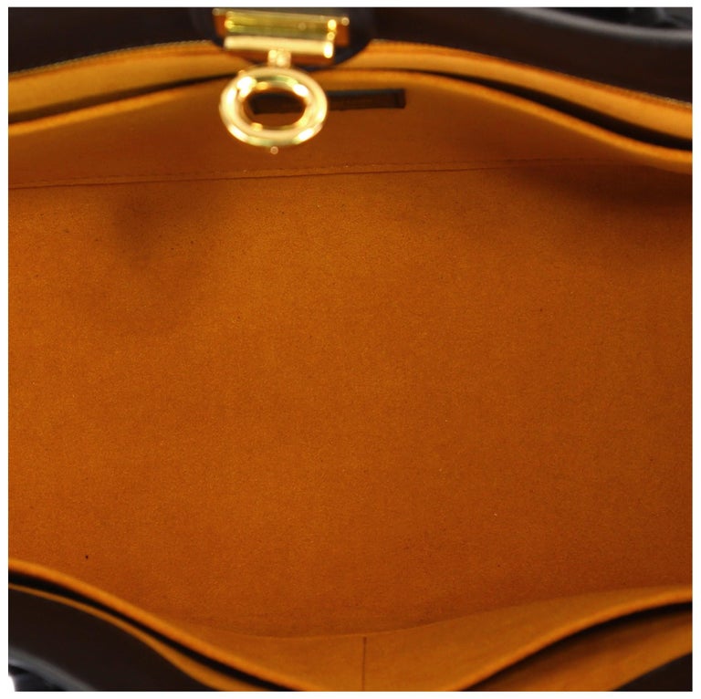 Louis Vuitton On My Side Tote Monogram Tuffetage Leather Black 2393891