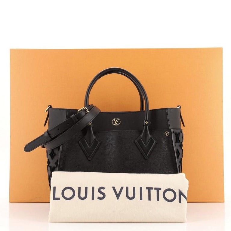 Louis Vuitton Monogram On My Side Tote - Black Handle Bags