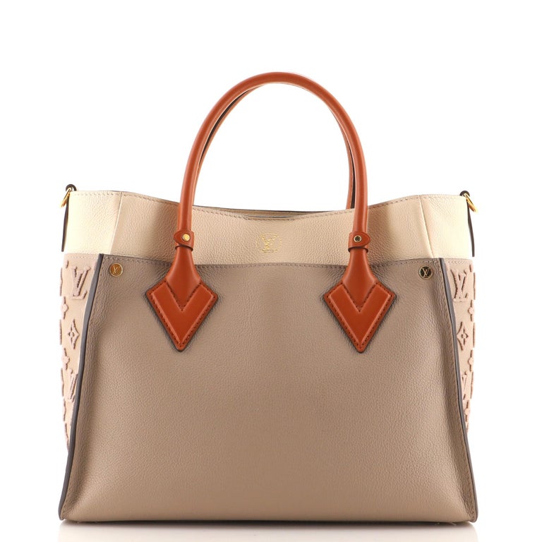 Louis Vuitton On My Side Tote Monogram Tuffetage Leather at 1stDibs