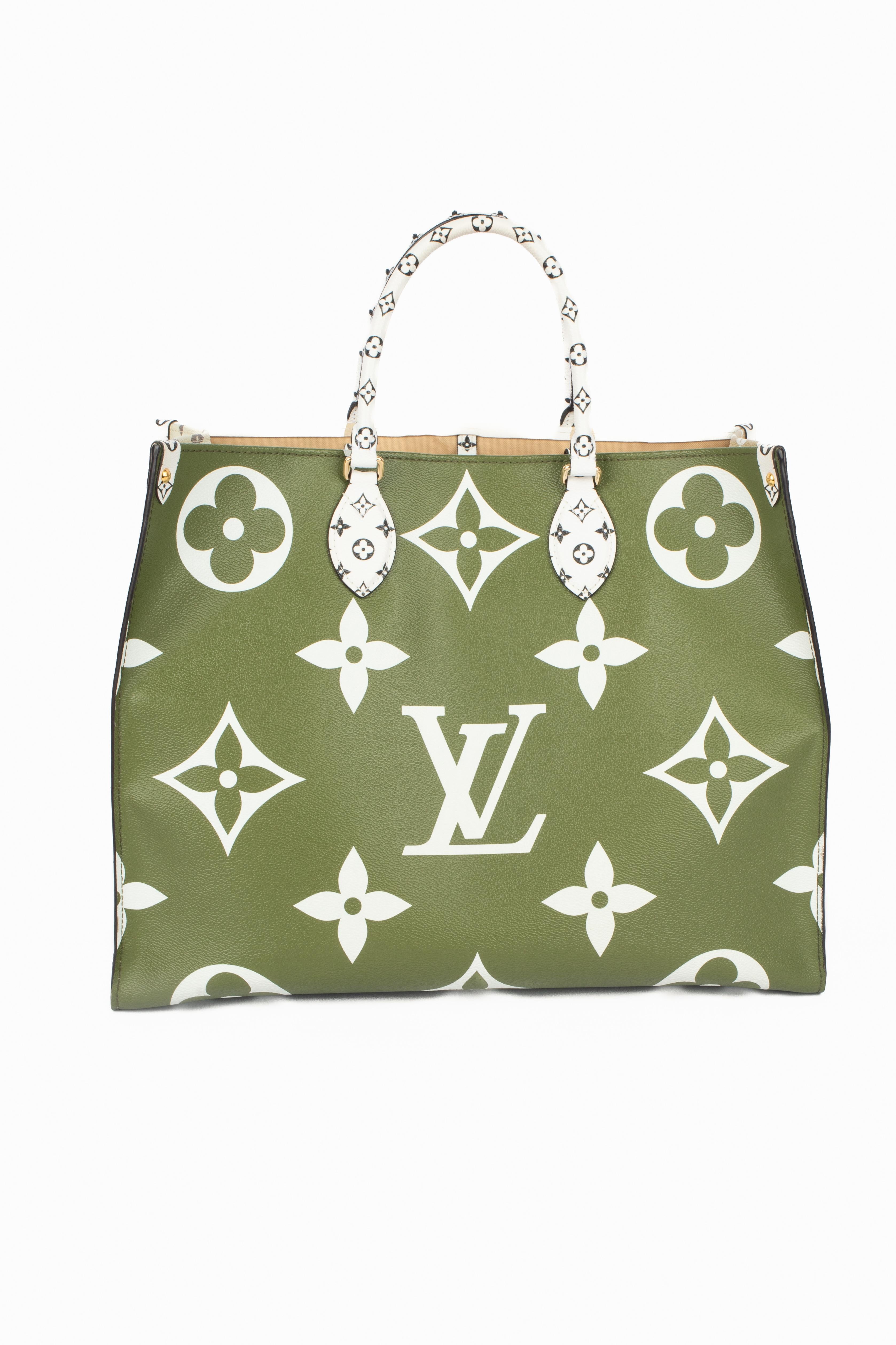 Marron Louis Vuitton 'On the go' bag Large design 2019 en vente