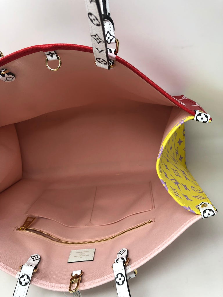 Louis Vuitton On The Go Red Bag At 1stdibs