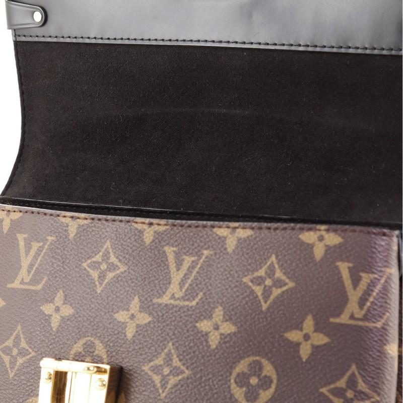 Louis Vuitton Borsa a un manico con patta Monogram in tela e pelle MM 4