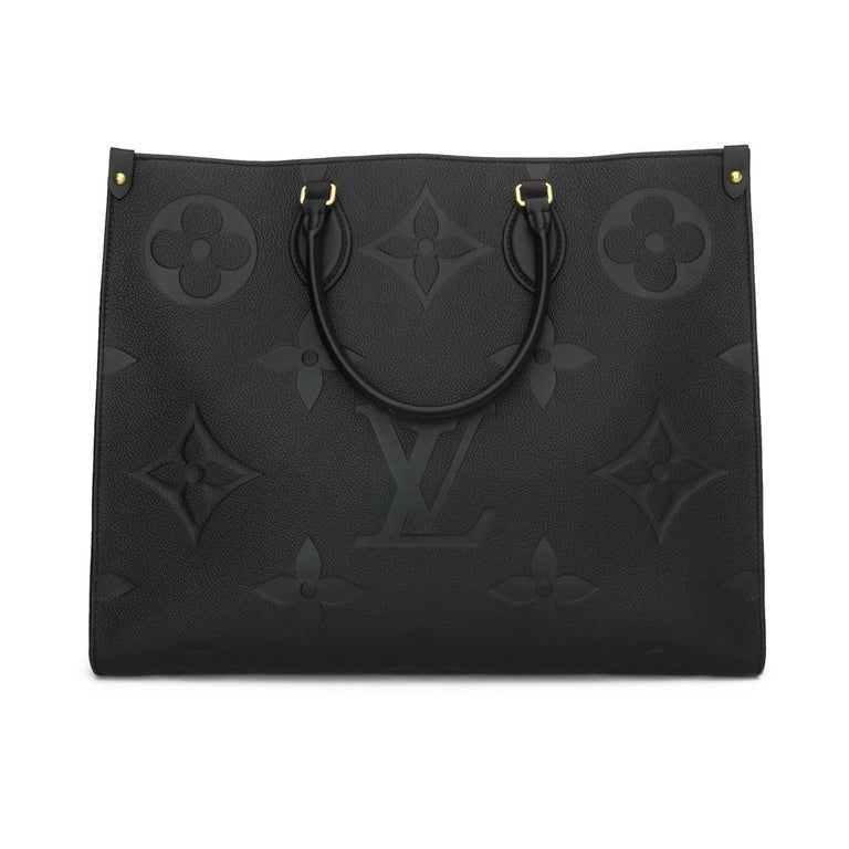 Louis Vuitton Onthego GM Black Monogram Empreinte Leather Tote with Gold HW  2019 at 1stDibs