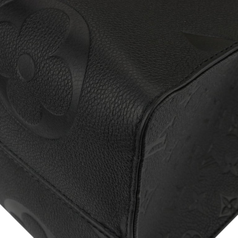Louis Vuitton Black Monogram Giant Empreinte Leather Onthego GM Tote Bag
