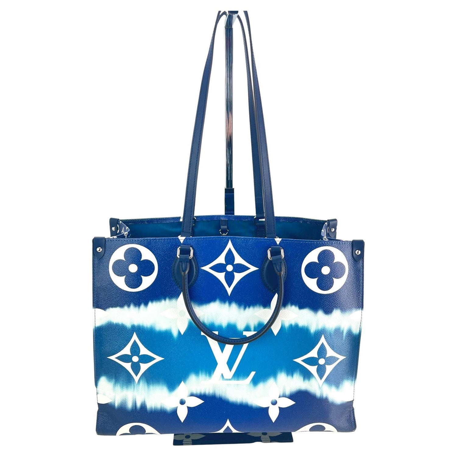 Louis Vuitton RARE Santa Monica Onthego Blue Monogram Giant GM Bag New w  Tags