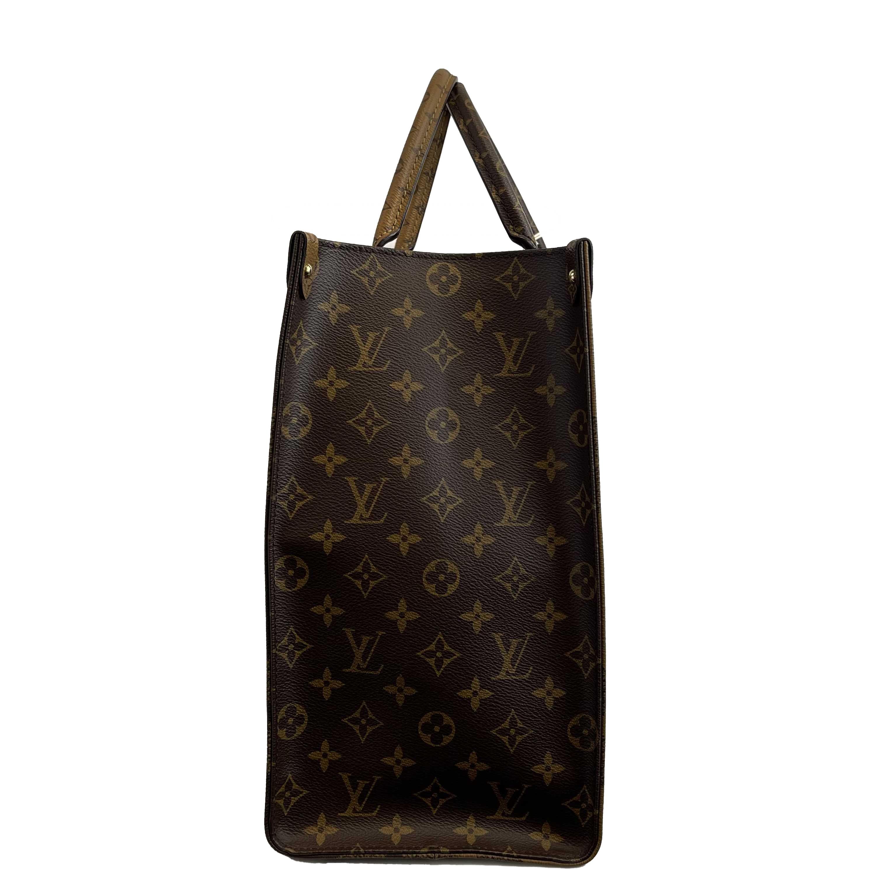 	Louis Vuitton - OnTheGo GM Monogram Tote Reverse - Brown w/ Shoulder Strap 8