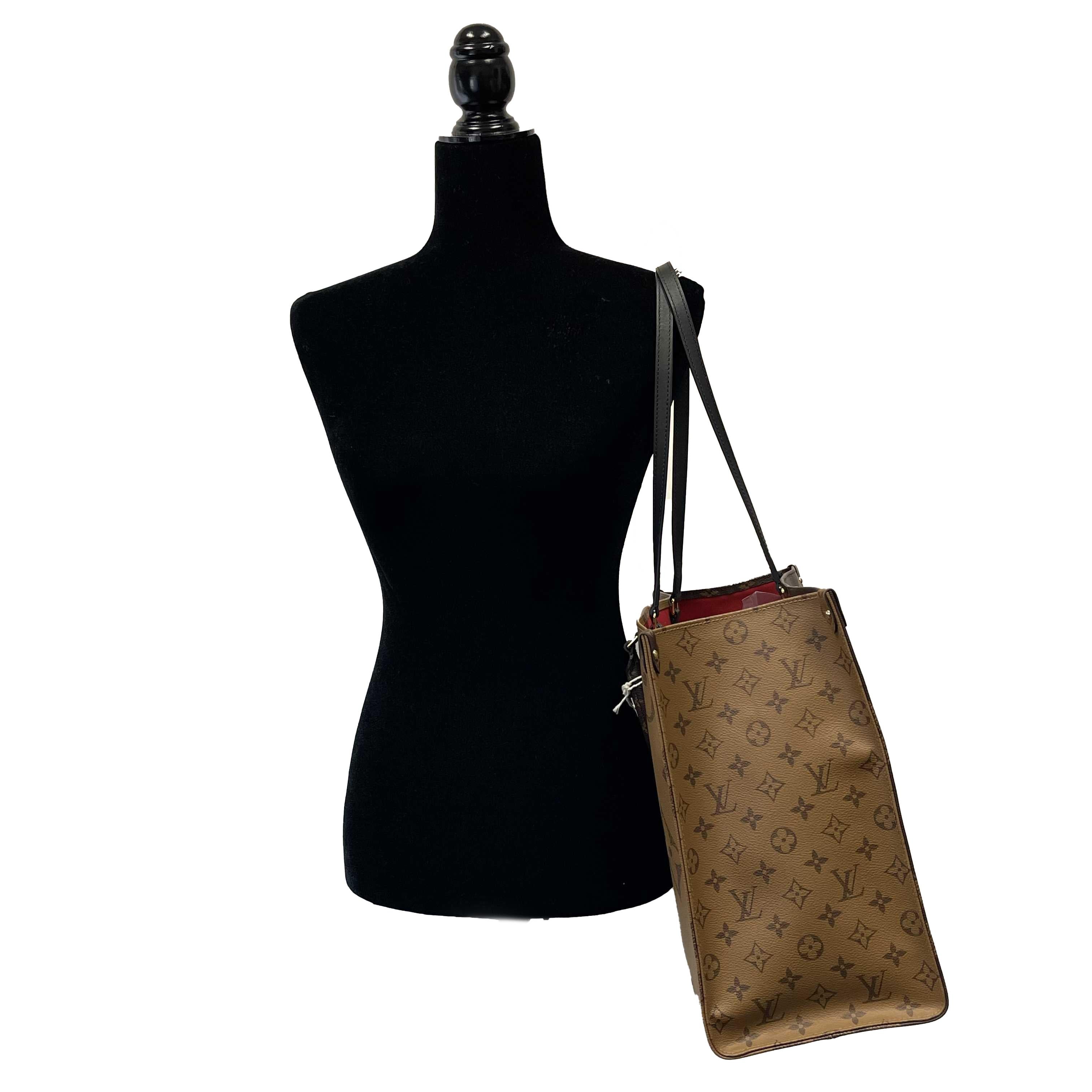 	Louis Vuitton - OnTheGo GM Monogram Tote Reverse - Brown w/ Shoulder Strap 2