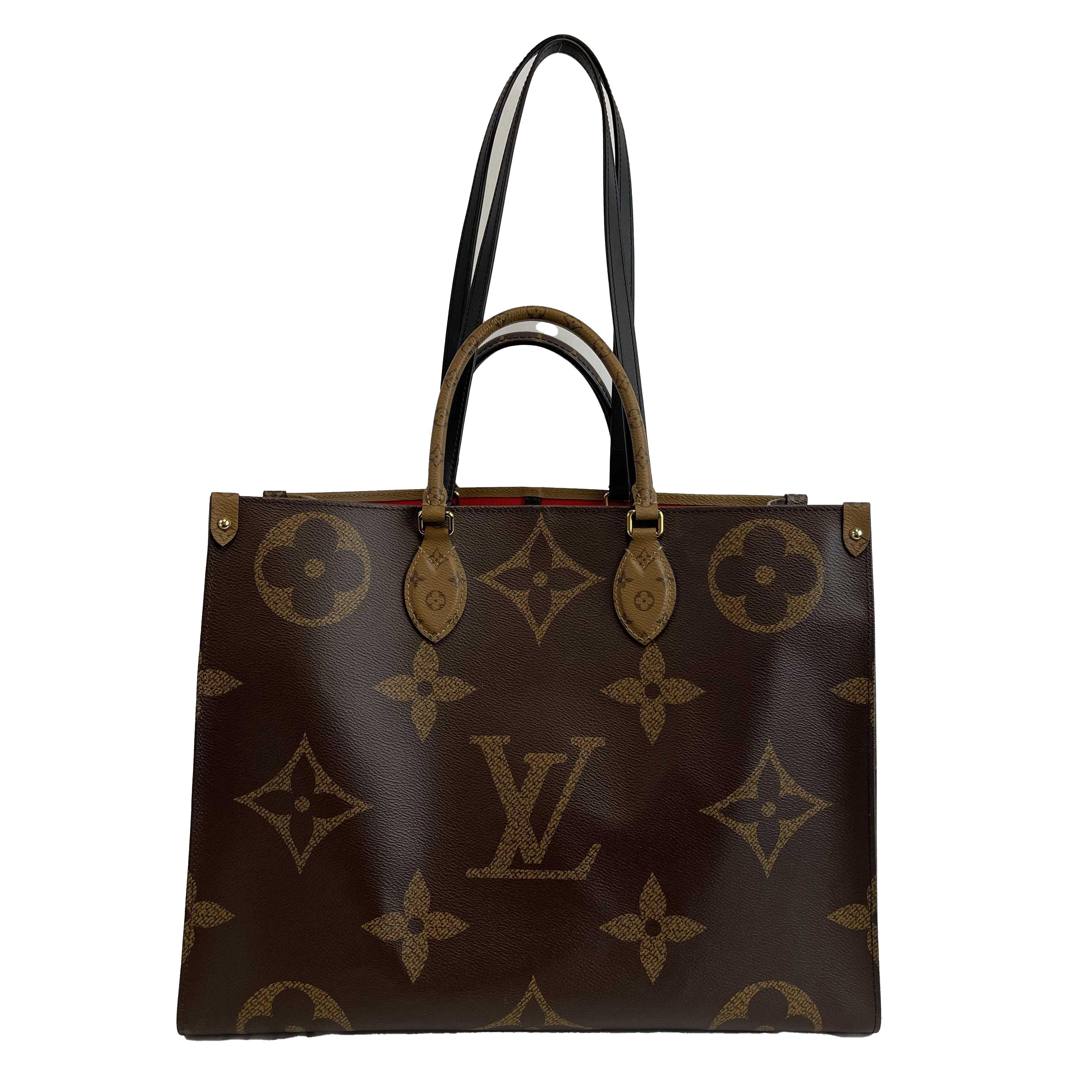 	Louis Vuitton - OnTheGo GM Monogram Tote Reverse - Brown w/ Shoulder Strap 5