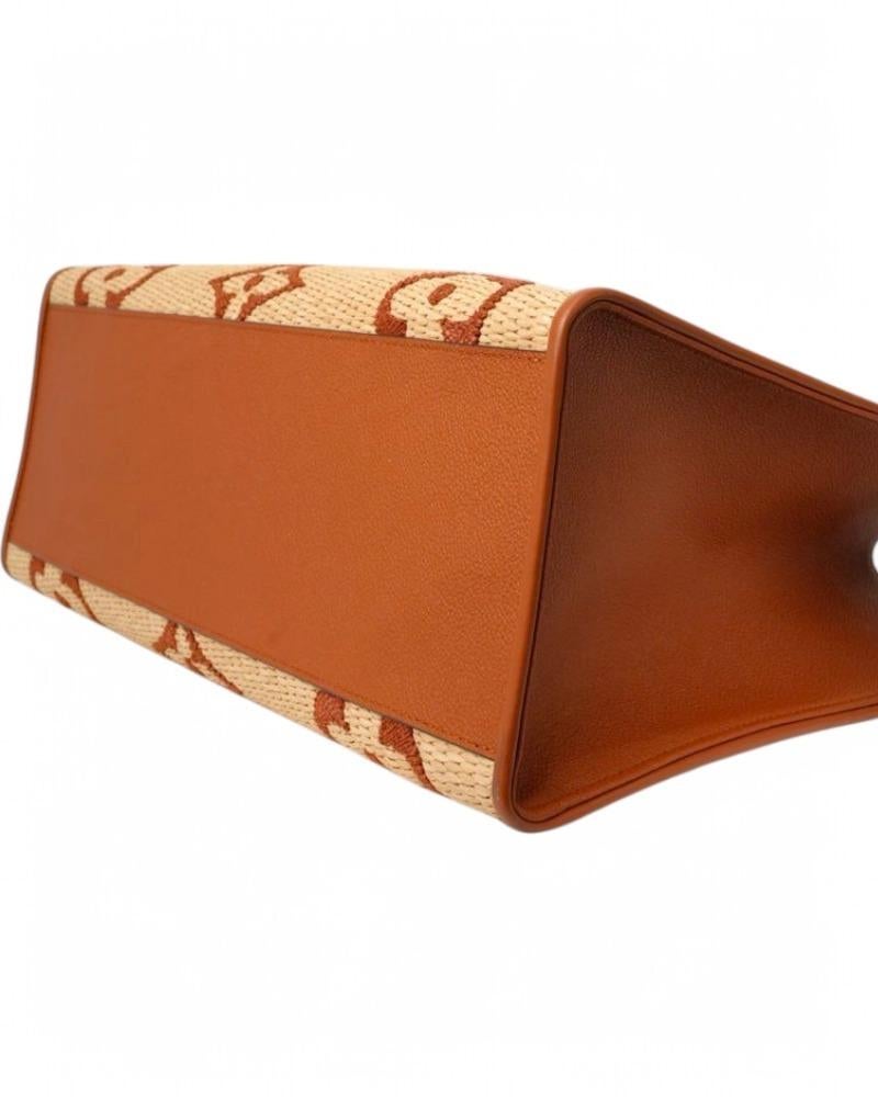 Louis Vuitton OnTheGo GM Raffia Giant Monogram Camel en vente 4