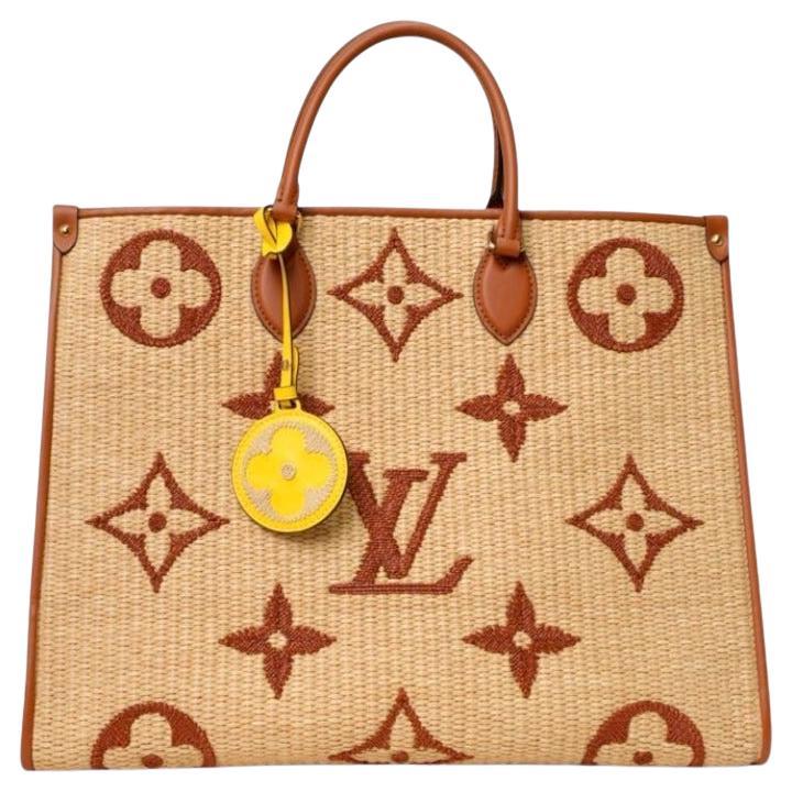 Louis Vuitton OnTheGo GM Rafia Giant Monogram Cammello