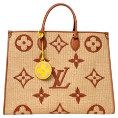 Louis Vuitton OnTheGo GM Raffia Monograma Gigante Camel