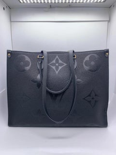 Louis Vuitton OnTheGo GM tote 2way Shoulder Bag Noir Monogram Empreinte