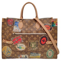 Louis Vuitton OnTheGo Large Hotel Label Marrone Monogram Crossbody Toteo