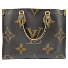 Louis Vuitton OnTheGo MM Giant Monogram Reverse Canvas Tote Shoulder Bag