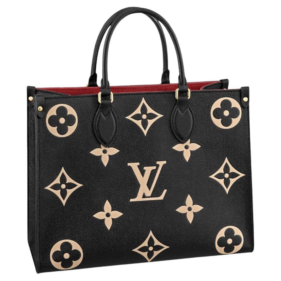 Louis Vuitton Onthego MM Tote TwoTone Monogram Empreinte Leather For