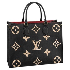 Louis Vuitton Onthego MM Tote Two-Tone Monogram Empreinte Leather