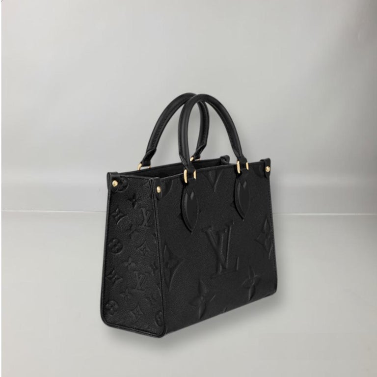 Louis Vuitton Onthego PM Tote Bag Colours Black Monogram Empreinte Leather For Sale at 1stDibs