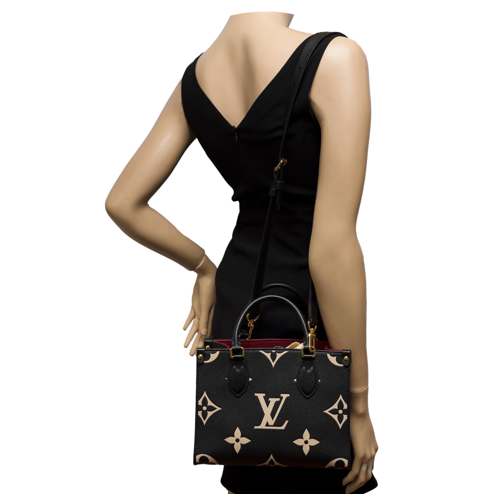 Louis Vuitton OnTheGo PM tote bag in Monogram Empreinte leather, GHW For Sale 7