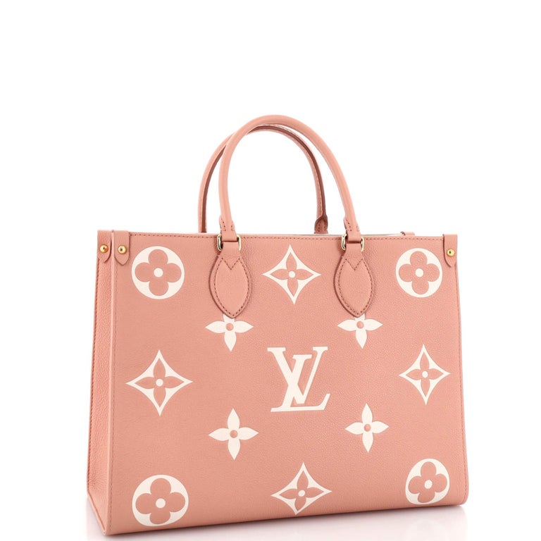 Louis Vuitton, Bags, Louis Vuitton Empreinte Monogram Onthego Mm Bicolor  Monogram Leather