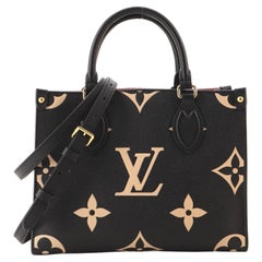 Louis Vuitton OnTheGo Tragetasche mit mehrfarbigem Monogramm Empreinte Riesen PM