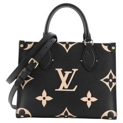 Louis Vuitton OnTheGo PM Light Pink in Grained Cowhide Leather with  Gold-tone - US
