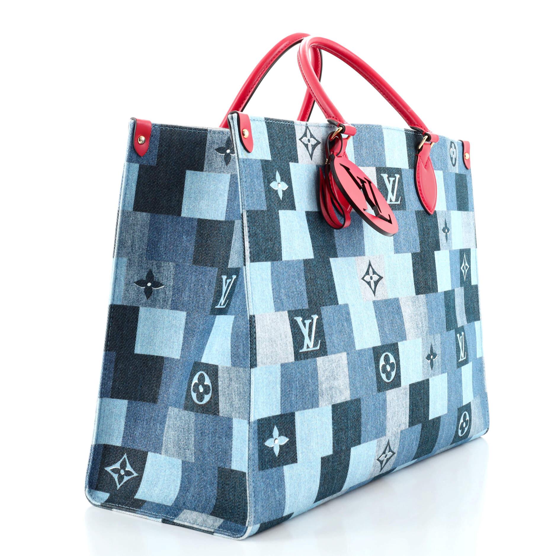 louis vuitton on the go denim