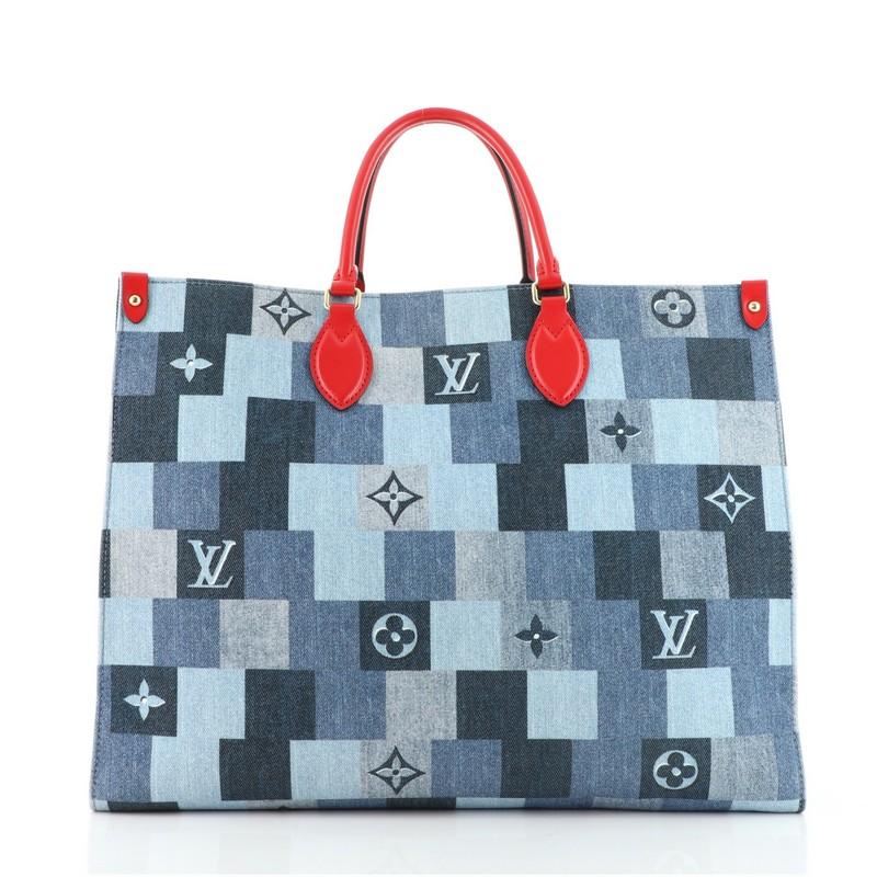 lv onthego denim