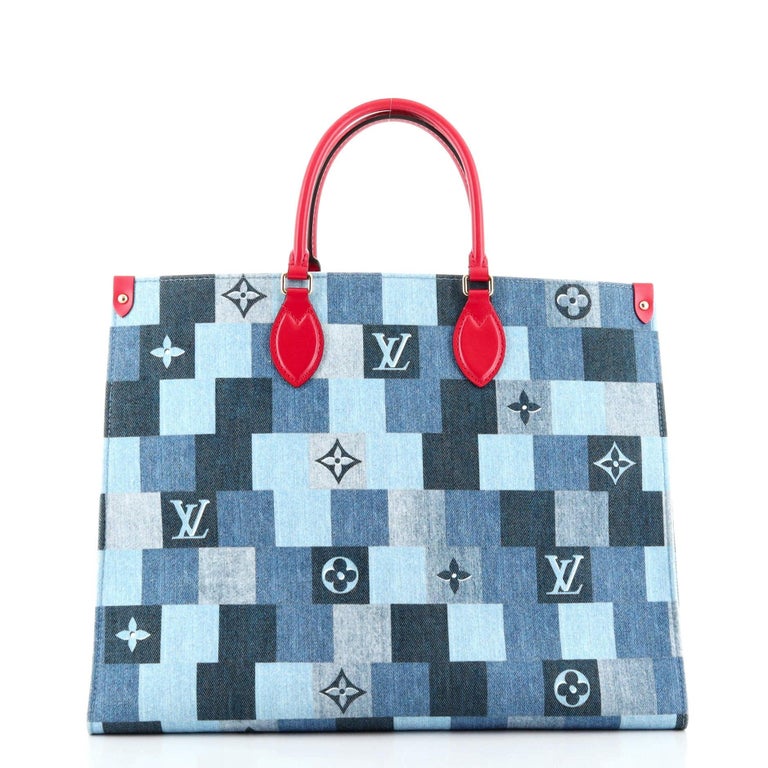 Louis Vuitton OnTheGo Tote Damier and Monogram Patchwork - Fablle