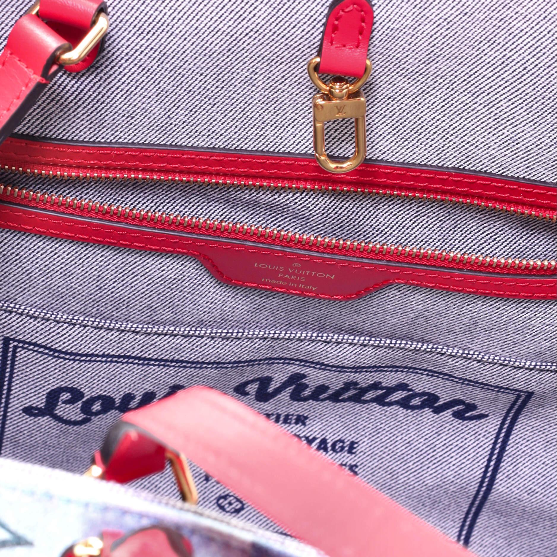 Louis Vuitton OnTheGo Tote Damier and Monogram Patchwork Denim GM 2