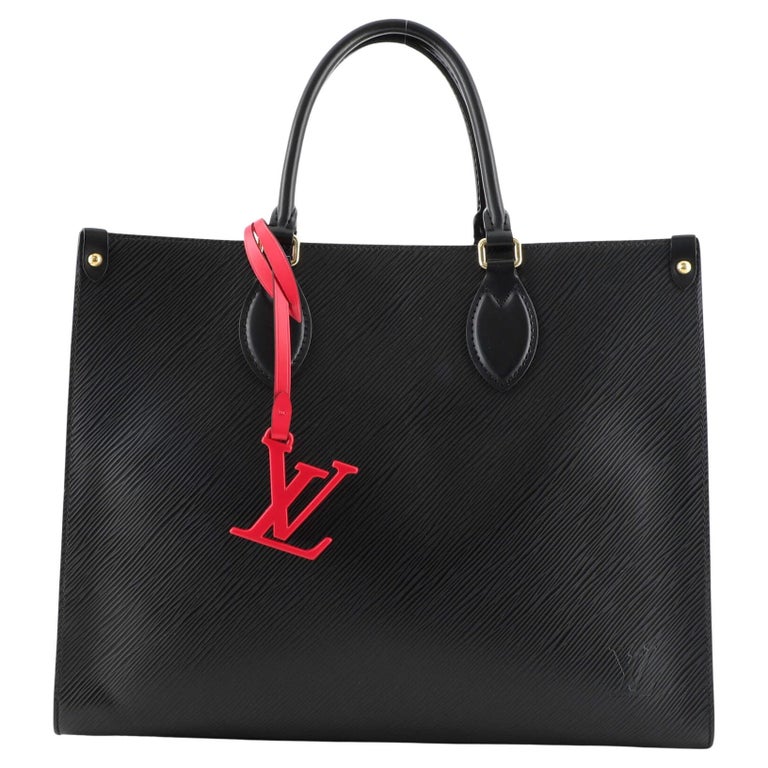 Louis Vuitton OnTheGo Tote MM Black Leather