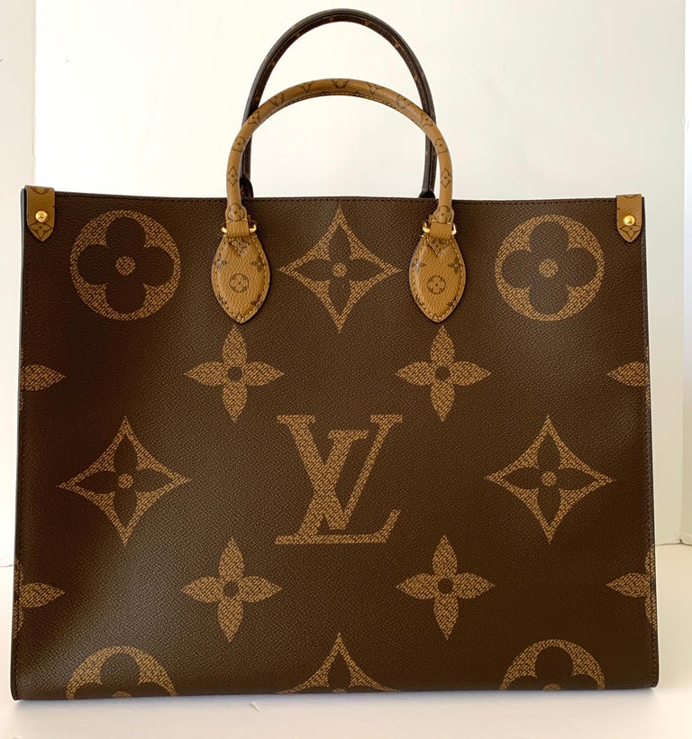 Louis Vuitton Onthego Tote Giant Monogram Reverse at 1stDibs | louis ...