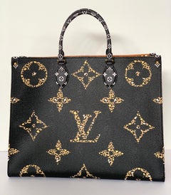Louis Vuitton Onthego Tote Jungle Black Caramel Monogram Reverse