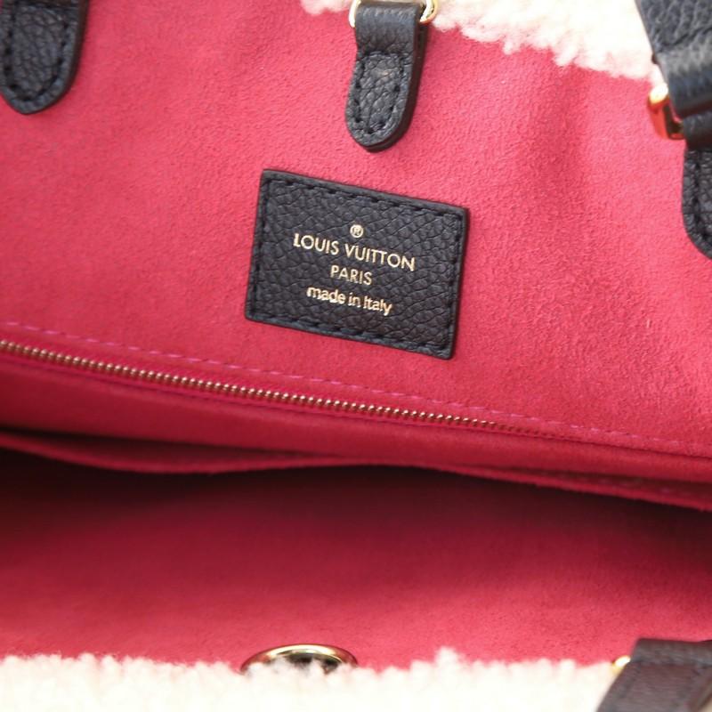 Louis Vuitton OnTheGo Tote Leather and Monogram Teddy Shearling GM 1