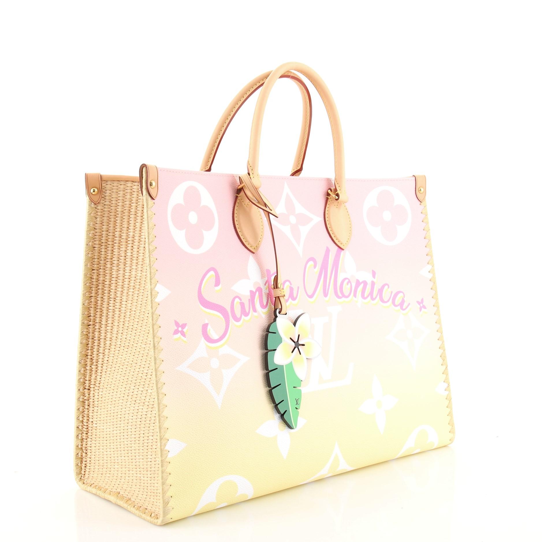 White Louis Vuitton OnTheGo Tote Limited Edition Cities By The Pool Monogram Giant