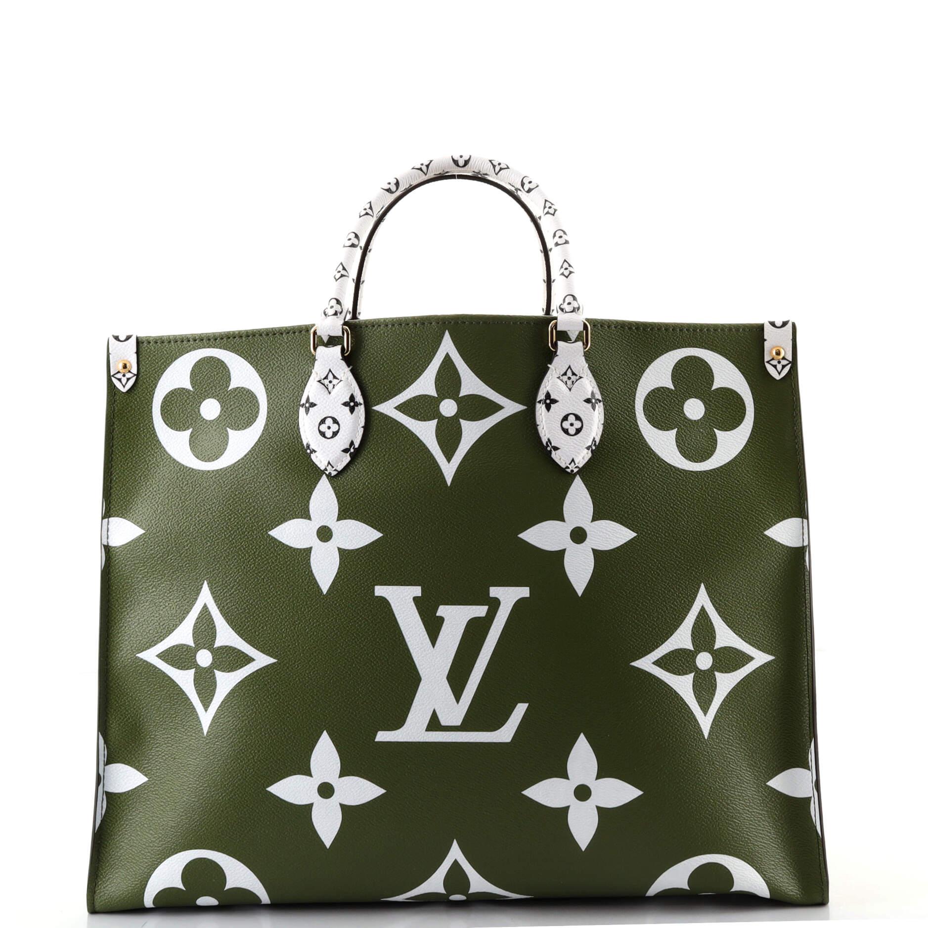 Gray Louis Vuitton OnTheGo Tote Limited Edition Colored Monogram Giant GM