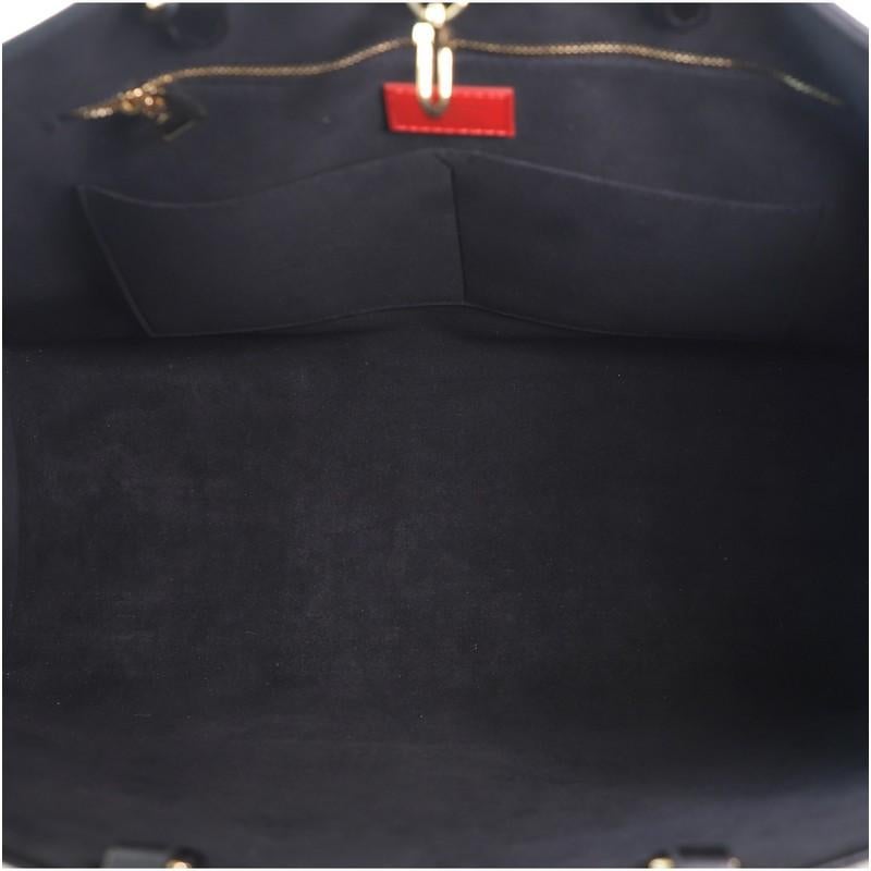 Black Louis Vuitton OnTheGo Tote Limited Edition Crafty Monogram Empreinte Giant GM