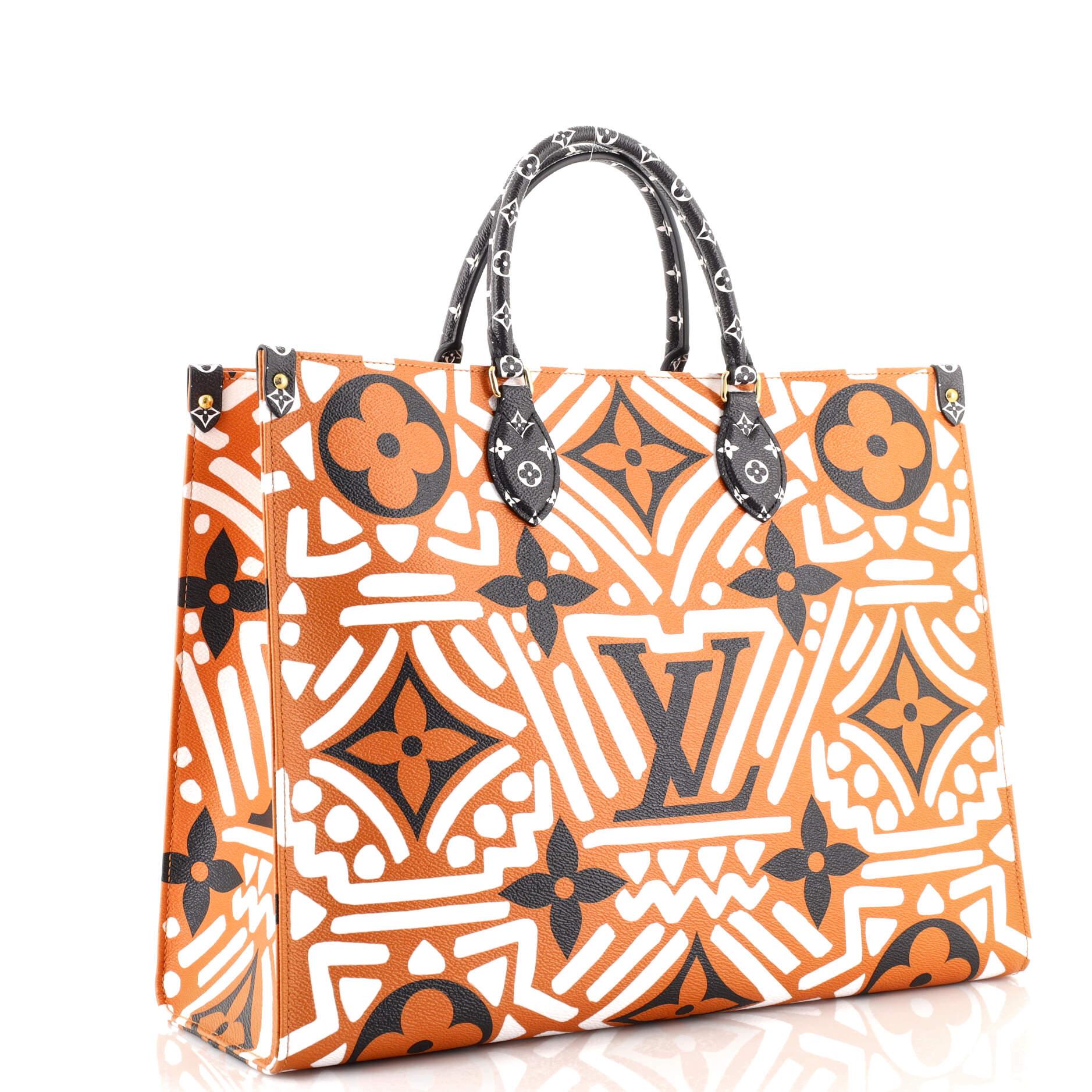 authentic louis vuitton crafty onthego gm tote limited edition monogram w/ box