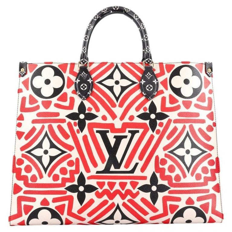 Louis Vuitton OnTheGo Tote Limited Edition Crafty Monogram Giant GM For Sale